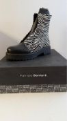 Patrizia Bonfanti Kuni No Lace Pony Calf B Nero Boot, 37 EU