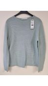 Bianca Womens Cotton Sweater, Dusty Blue, Size 16 UK