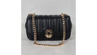 Carvela Black Bag with Gold Chain Strap. Some Scratch Marks