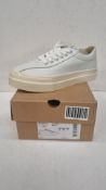 Stepney Works Club Dellow Leather Trainers, White, Size UK 5