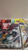 Judge Dredd 200AD Comics from 1990-1999, 30 Assorted, Some Damaged. Used
