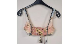 Agua Bendita Coleen Aldea Bikini Top, Size Small
