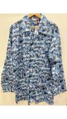 Derek Rose Savile Collection Men's Printed Pyjamas, Blue, Size XXL