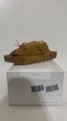 Visvim Christo Men's Shaman Folk Sandals, Light Brown, Size XL