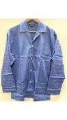 Bonsoir London Men's Classic Cotton Pyjamas, Blue, Size XXL