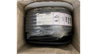 Adaptaflex SP20/BL/50M PVC Coated Galvanised Steel Flexible Conduit Black 20mm X 50m