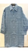 Derek Rose Men's Kelburn 6 Nightshirt, Ocean Blue, Size M