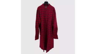 Lee Valley Men's Flannel NightShirt, Red Tartan Royal Stewart, Size Small