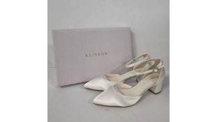Rainbow Club Women's Bridal Shoes, Ivory Satin, Size UK 4.5/EU 37.5