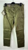Jack of Spades Men's Jack Fit Trousers, Olive Sateen, Size W34 L34