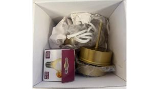 Svenskt Tenn Assembly Ceiling Lamp 2538 with Terminal Block, Brass. No Lampshade