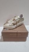 ALPE Women's Alp Star Glitter Trainers, Gold, Size EU 36