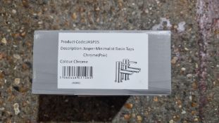 Eight VeeBath Traditional Round Twin Hot and Cold Basin Taps