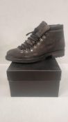 AT.P.CO Men's Soft Leather Lace Up Boots, Brown, Size EU 41