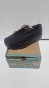 Toms Cordones Boardwalk Shoes, Black, Size UK 5