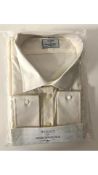 Two Woods of Shropshire Men's Shirts, Cream, Size 21