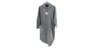 British Boxers Men's Cotton Nightshirt, Grey, Size S
