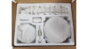 Sevenly 32 Piece Naiv New Bone Breakfast Set, White