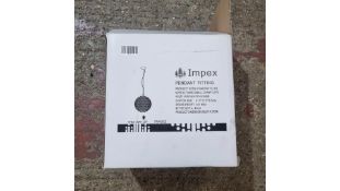 Impex Lighting CFH608241/S/G Nord 4 Light Pendant, Crystal Gold