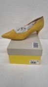 Boden Low Heel Court Shoes, Yellow, Size EU 37