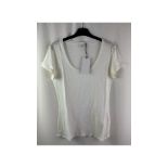 Two Dorothee Schumacher Women's T-Shirt, White, Medium