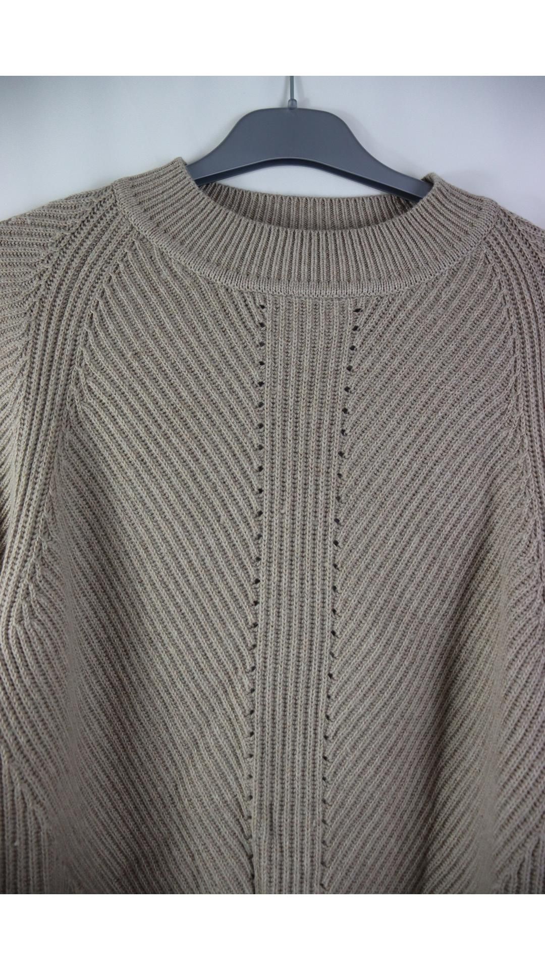 Joseph Crew Neck Jumper, Cobble Stone, Size XS - Image 3 of 4