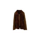 Marc Jacobs X Kiko Kostadinov Women's Heaven Star Button Up Check Jacket, Red/Brown, X-Large