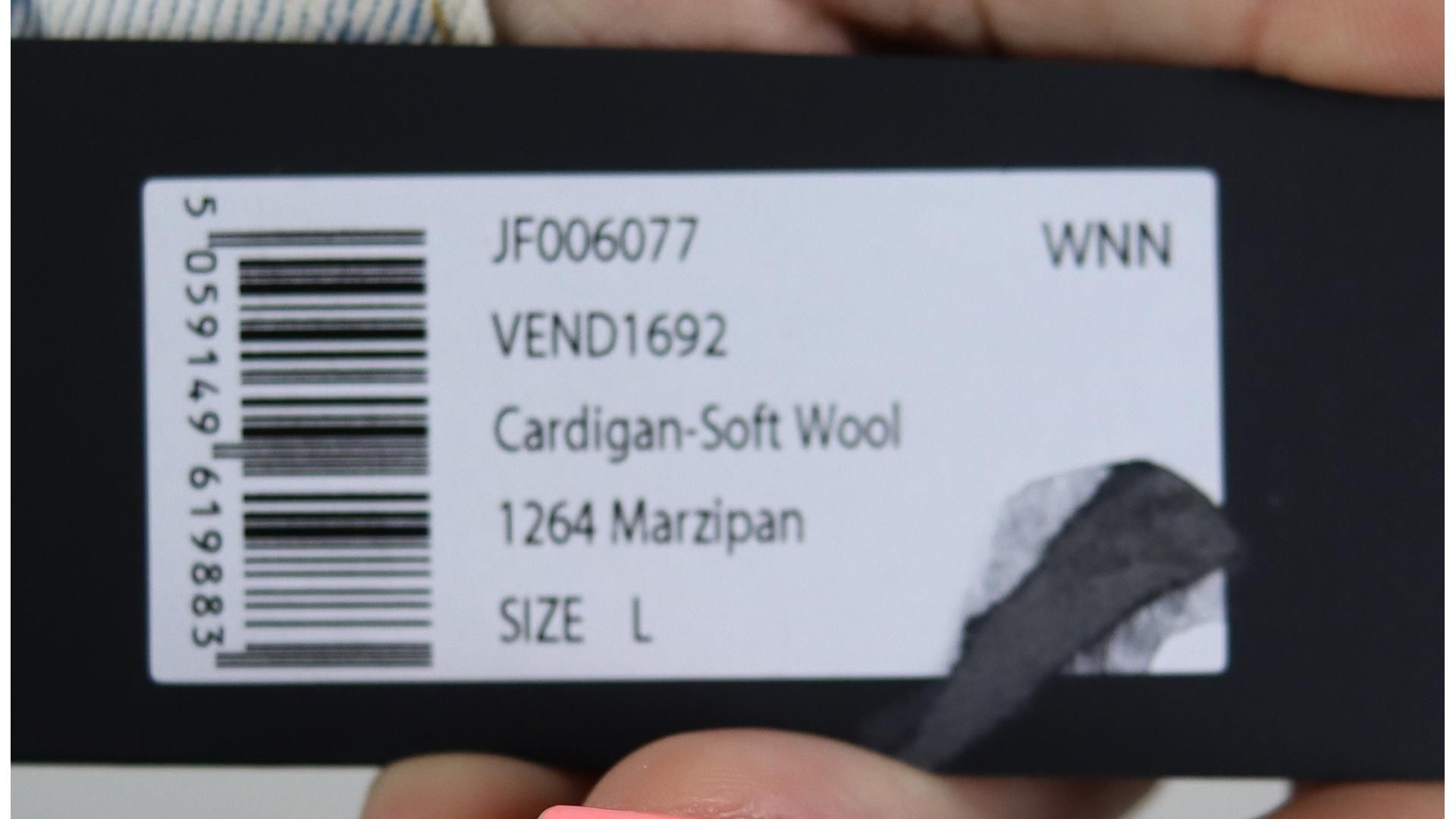 Joseph Soft Wool Cardigan, Marzipan, Size L - Image 5 of 5