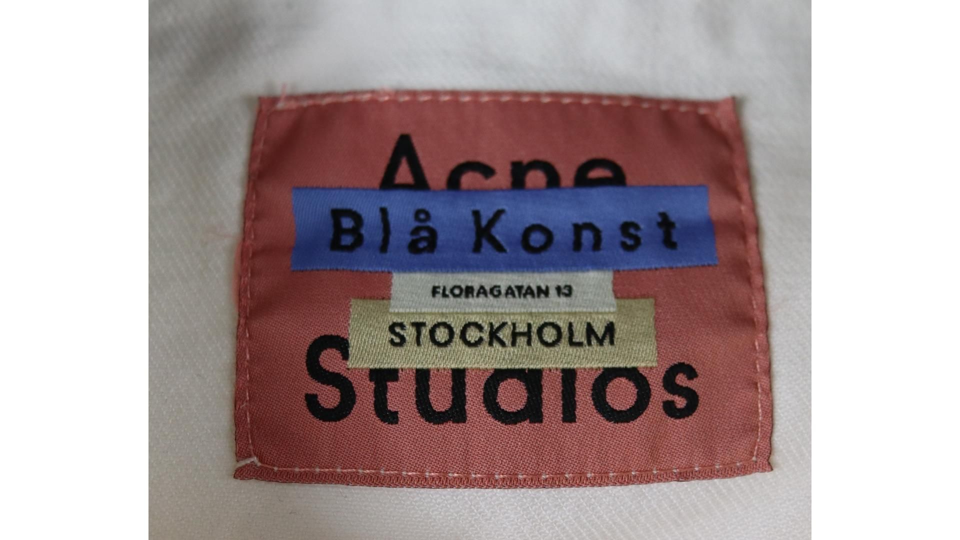 Acne Studios Women's 1998 Denim Jacket, White, UK 32 - Image 4 of 4