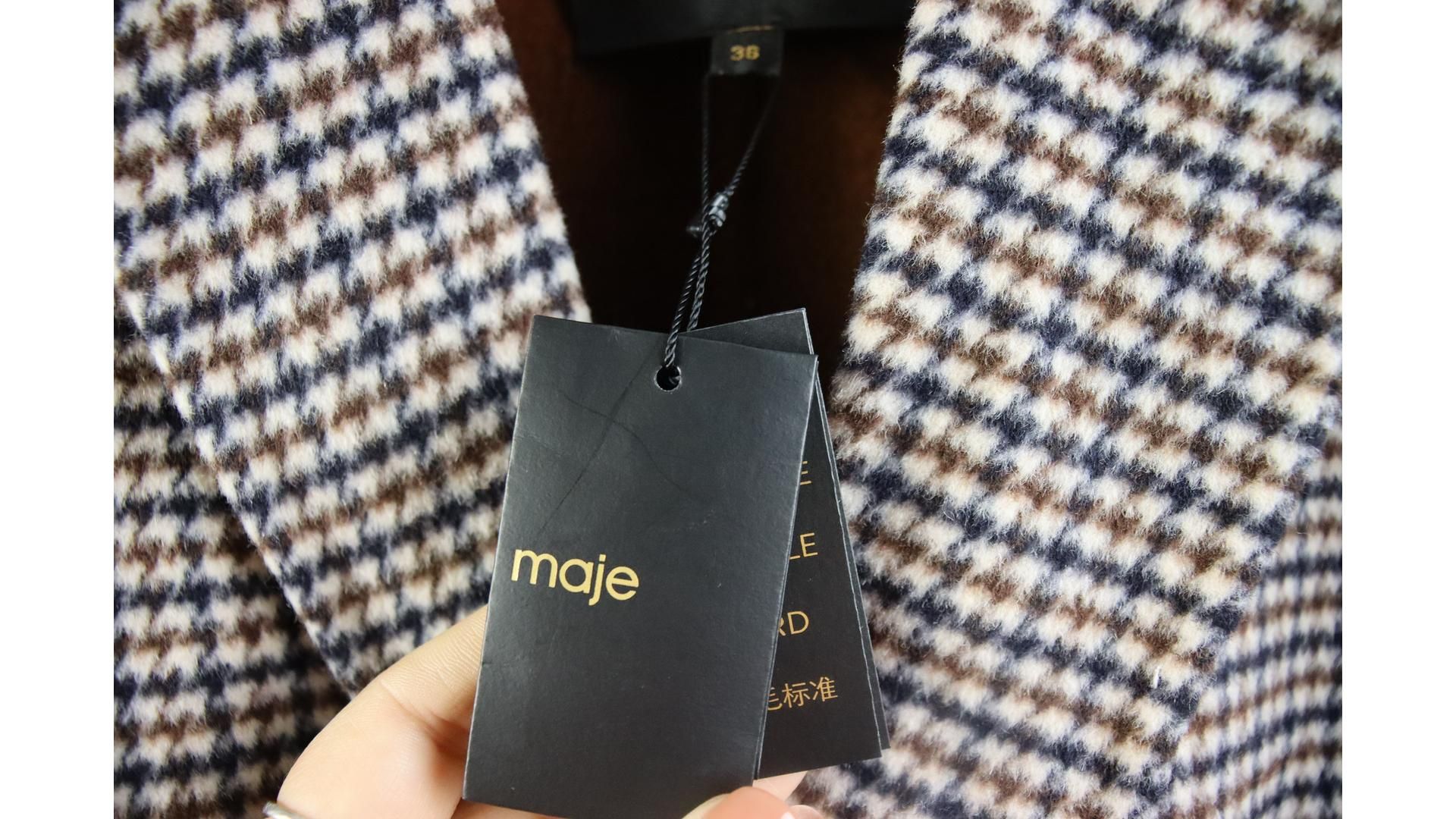 Maje Women's Varmino Jacket, Brown, Size 36 - Image 3 of 4