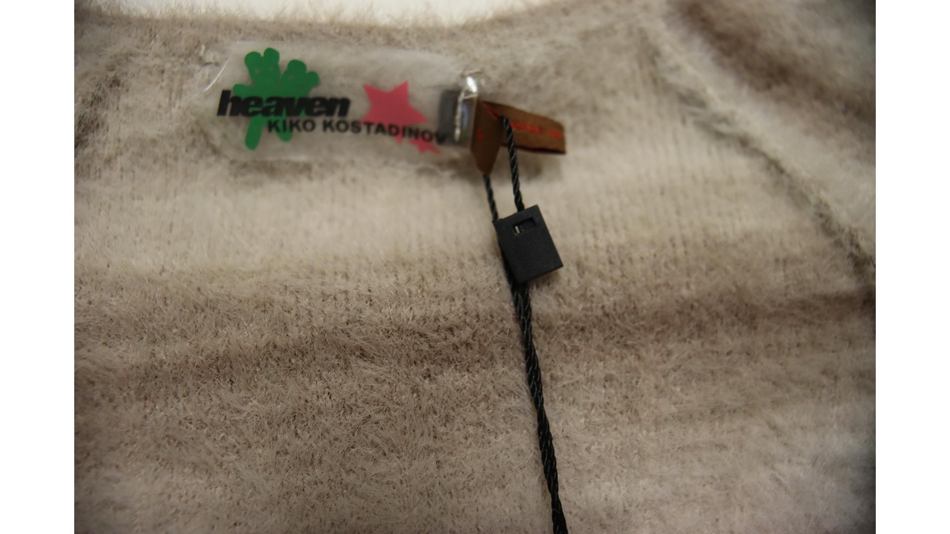 Marc Jacobs Heaven Women's Kiko Kostadinov Twin Bead Short Sleeve Sweater, Light Brown/Multi, Size M - Image 3 of 4