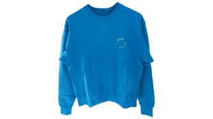 Seven Days Active Monday Crew Neck Sweater, Pop Blue, Size XS