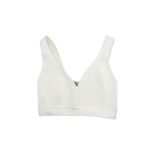 Alexander McQueen Engineered Knit Bra Top, Ecru/White, Size M. Defect, Marked from Storage