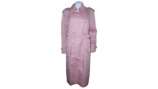 Burberry Gabardine Trench Coat, Pink, UK 4