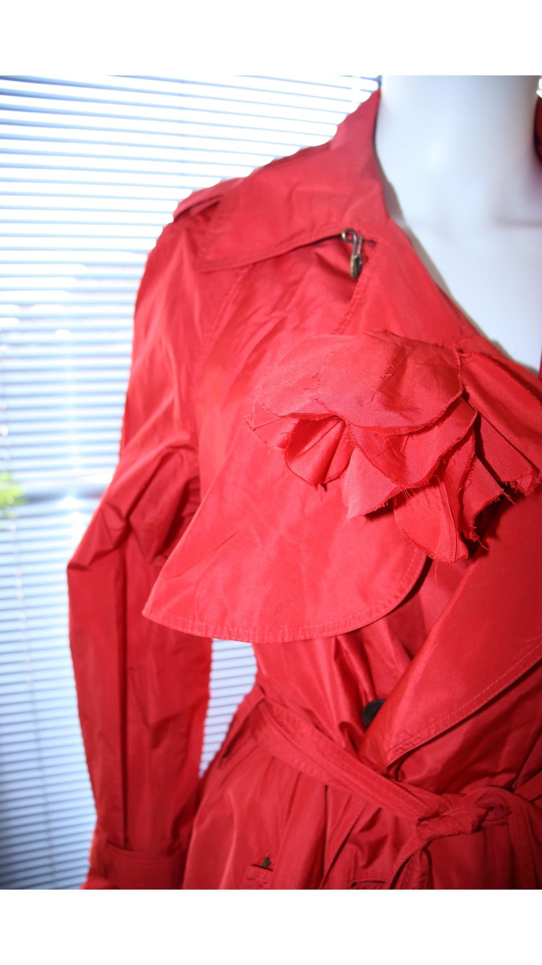 Lanvin Women's Utility Jacket, Red, Size 38. Preowned. Used - Image 2 of 4