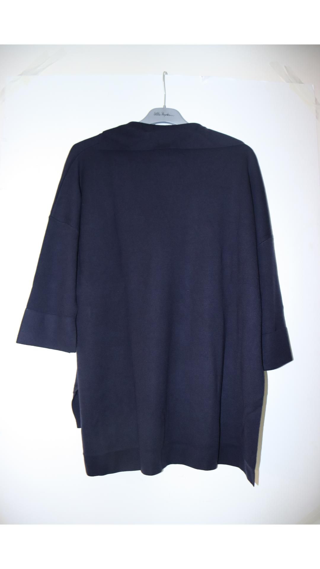 Allude Women's 100% Virgin Wool V-neck Sweater, Dark Blue, Size L - Image 2 of 5