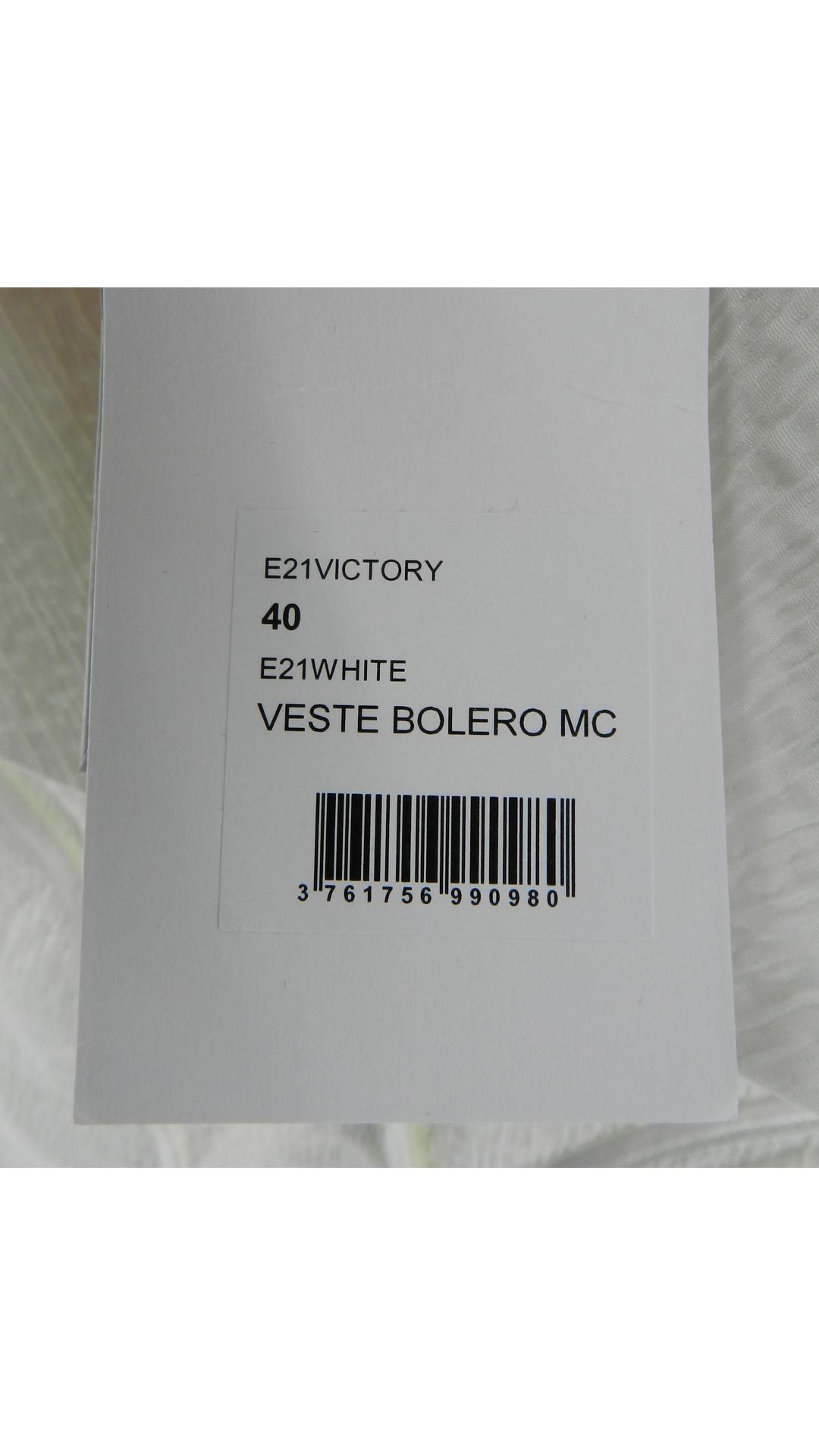 Max & Moi Victory White Jacket, Size 40 - Image 5 of 5