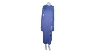 Blanche Seawool X Over Jumper, Blue, Size M