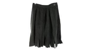 Vivienne Westwood Wool Flap Skirt, Black, Size FR 40