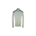 12Storeez Women's Extra-Fine Merino Wool Turtleneck Jumper, Ivory, XS