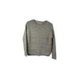 Oui Women's Textured Knit Jumper, Stone, Size 36