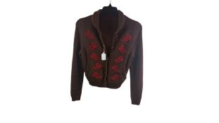 Shushu/Tong Embroidered Floral Women's Cardigan, Size Unknown, New Without Tags