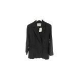 Malene Birger Siw Twill Blazer, Black, EU 34