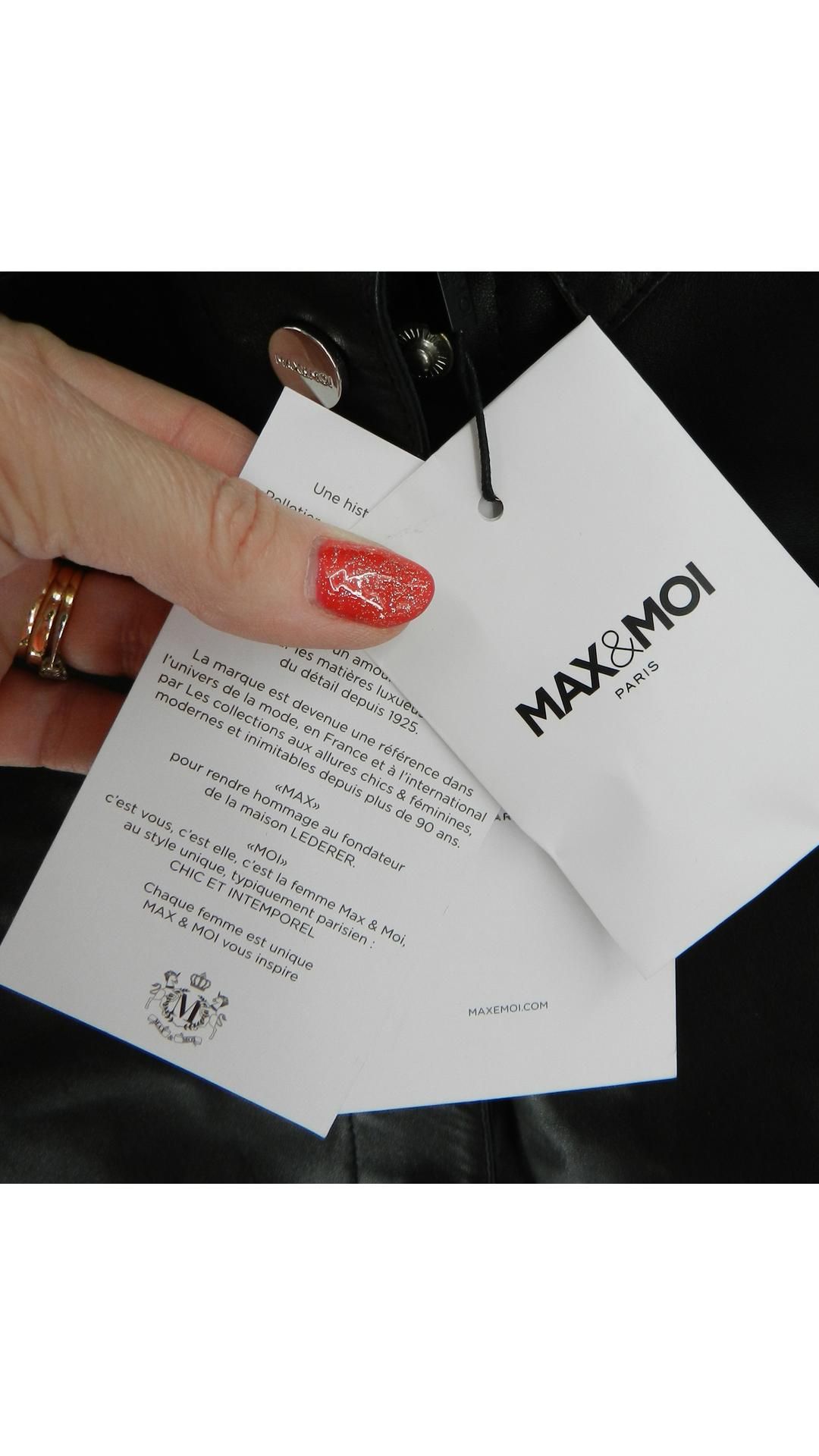 Max & Moi Leather Jacket, Black, Small - Image 4 of 4