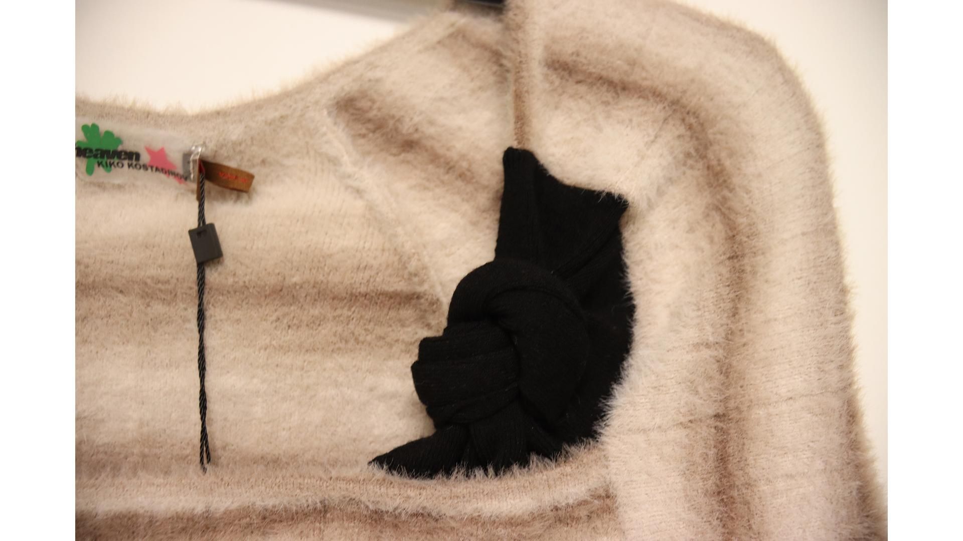 Marc Jacobs Heaven Women's Kiko Kostadinov Twin Bead Short Sleeve Sweater, Light Brown/Multi, Size M - Image 4 of 4