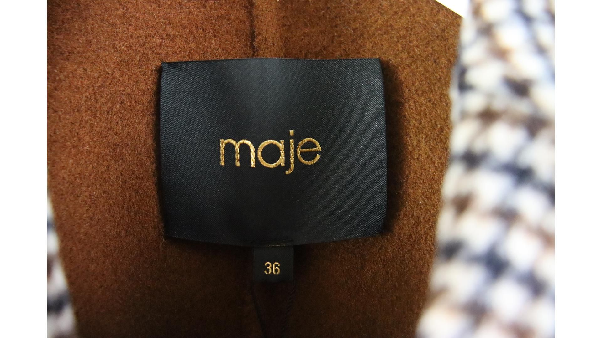 Maje Women's Varmino Jacket, Brown, Size 36 - Image 4 of 4
