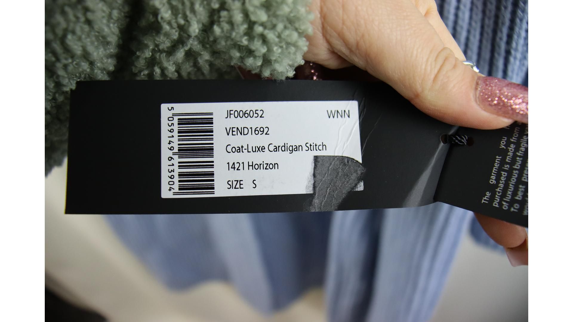 Joseph Belted Wool Luxe Long Cardigan, Horizon, Size S - Image 5 of 5