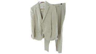 Hugo Boss Three-Piece Slim Fit Suit, Cream, Jacket Size 46, Trousers Size 23SR