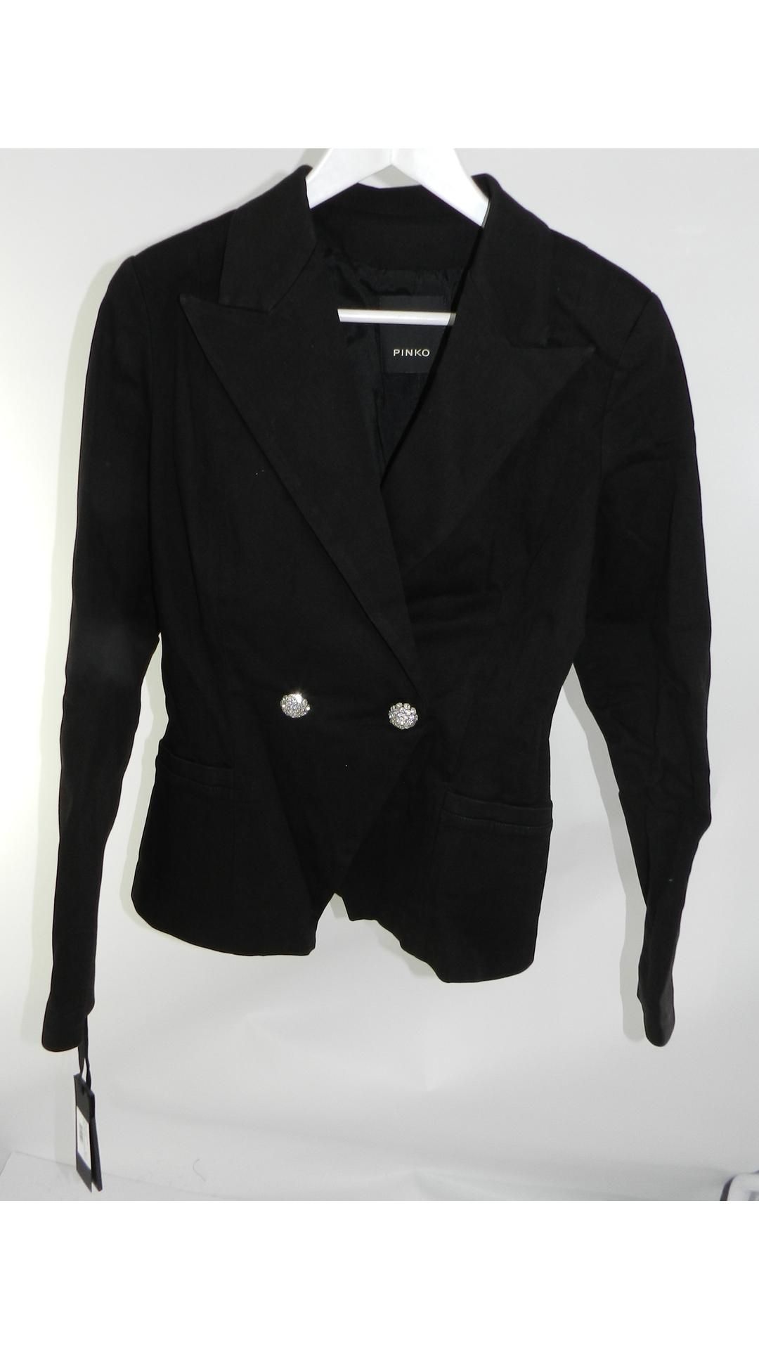 Pinko Women's Nicky Giacca Suit Jacket, Black, Size 44 - Image 3 of 7