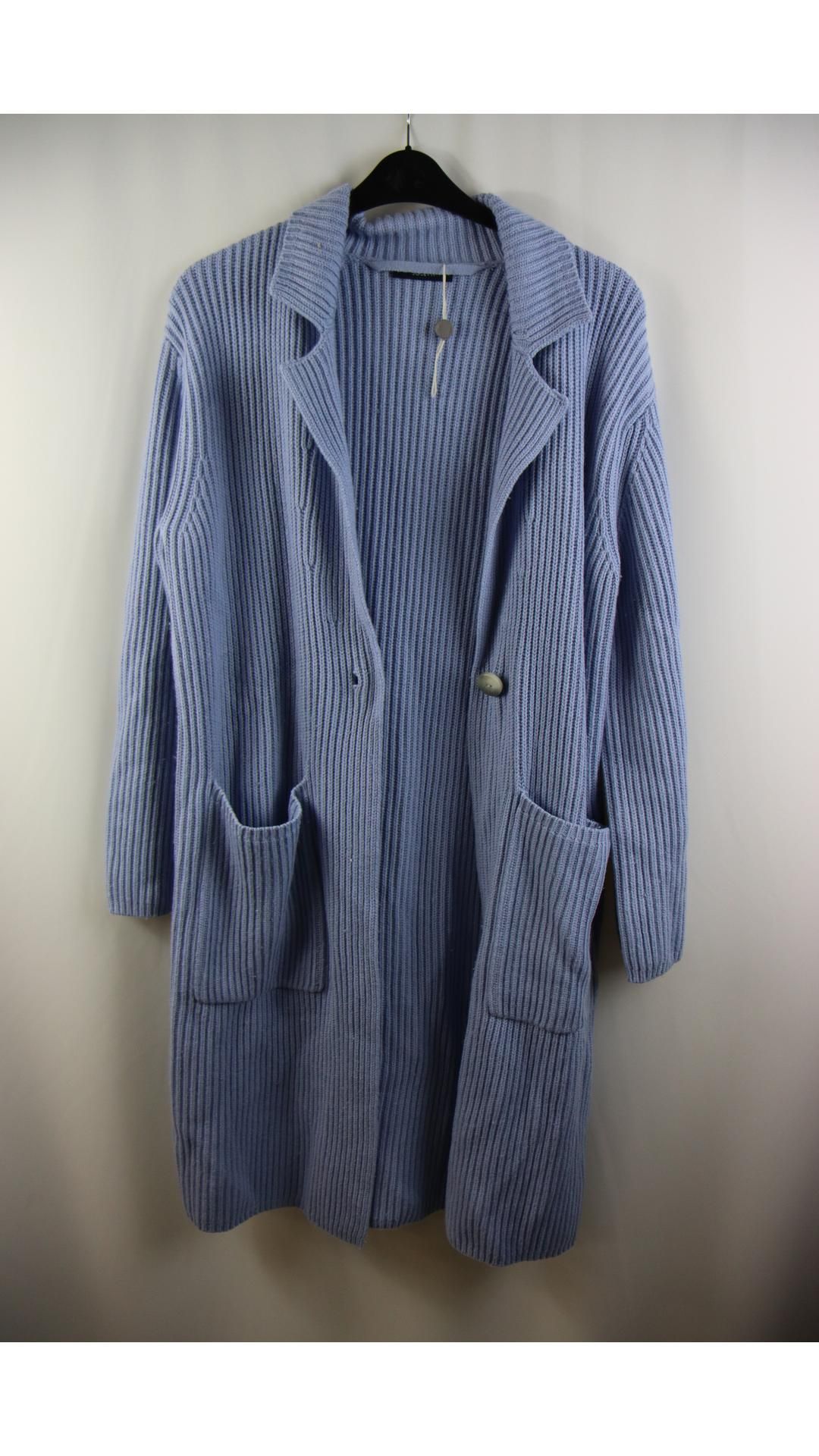 Joseph Belted Wool Luxe Long Cardigan, Horizon, Size S - Image 3 of 5